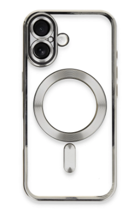 Newface iPhone 16 Kılıf Kross Magneticsafe Kapak - Gümüş resmi