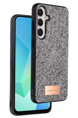 Onegif Samsung Galaxy A16 5G Bright Simli Kapak - Gümüş resmi