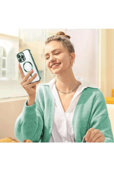 Newface iPhone 16 Pro Max Kılıf Kross Magneticsafe Kapak - Kahverengi resmi