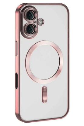 Newface iPhone 16 Kılıf Kross Magneticsafe Kapak - Pembe resmi