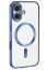 Newface iPhone 16 Kılıf Kross Magneticsafe Kapak - Mavi resmi