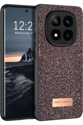 Onegif Xiaomi Redmi Note 14 Pro 4G Bright Simli Kapak - Derin Mor resmi
