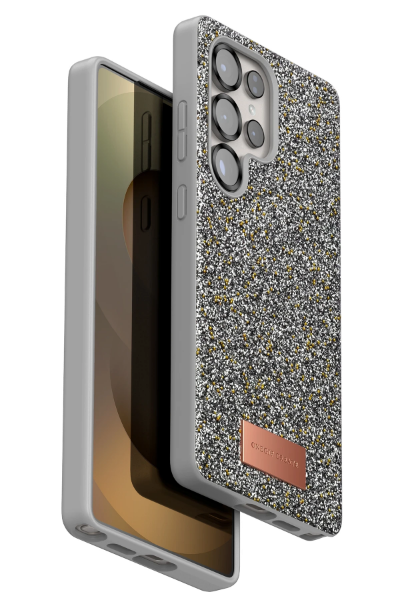 Onegif Samsung Galaxy S25 Ultra Bright Simli Kapak - Gümüş resmi