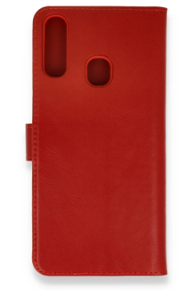 Newface Samsung Galaxy A20S Kılıf Trend S Plus Kapaklı Kılıf - Kırmızı resmi