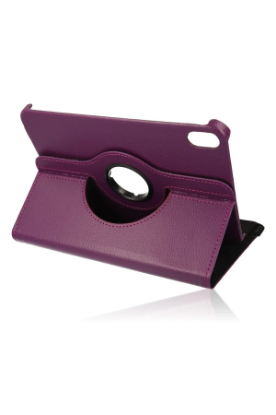 Newface iPad Mini 6 Kılıf 360 Tablet Deri Kılıf - Mürdüm resmi