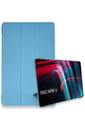 Newface iPad Mini 6 Kılıf Tablet Smart Kılıf - Mavi resmi