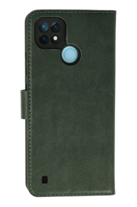 Newface Realme C21 Kılıf Trend S Plus Kapaklı Kılıf - Yeşil resmi