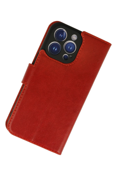 Newface iPhone 13 Pro Max Kılıf Trend S Plus Kapaklı Kılıf - Kırmızı resmi