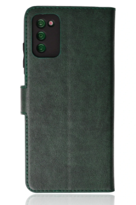 Newface Samsung Galaxy A03S Kılıf Trend S Plus Kapaklı Kılıf - Yeşil resmi