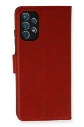 Newface Samsung Galaxy A73 5G Kılıf Trend S Plus Kapaklı Kılıf - Kırmızı resmi