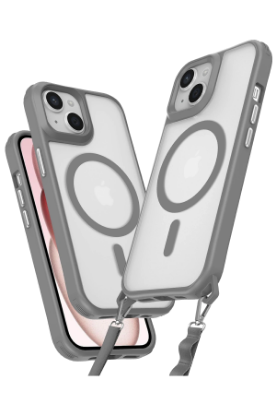Newface iPhone 14 Kılıf Enka Magsafe Silikon Kılıf - Titan Gri resmi