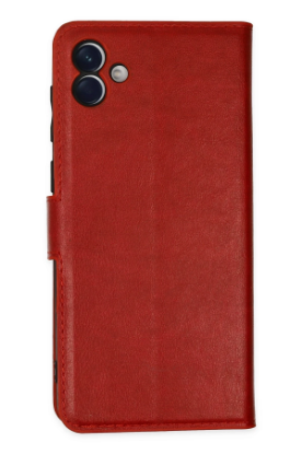 Newface Samsung Galaxy A04 Kılıf Trend S Plus Kapaklı Kılıf - Kırmızı resmi