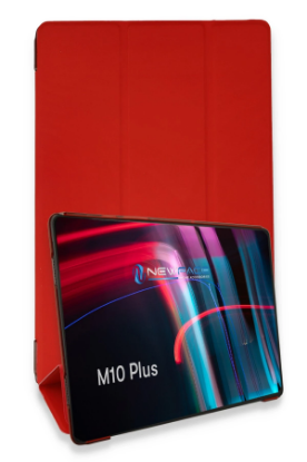 Newface Lenovo M10 FHD Plus X606F Kılıf Tablet Smart Kılıf - Kırmızı resmi