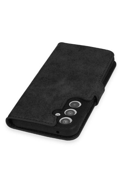 Newface Samsung Galaxy A34 5G Kılıf Trend S Plus Kapaklı Kılıf - Siyah resmi