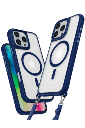 Newface iPhone 16 Pro Max Kılıf Enka Magsafe Silikon Kılıf - Lacivert resmi