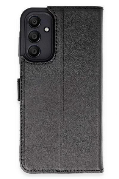 Newface Samsung Galaxy A15 4G Kılıf Trend S Plus Kapaklı Kılıf - Siyah resmi