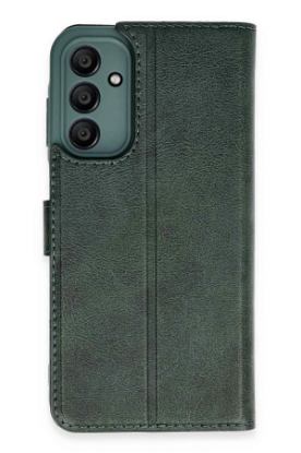 Newface Samsung Galaxy A15 4G Kılıf Trend S Plus Kapaklı Kılıf - Yeşil resmi