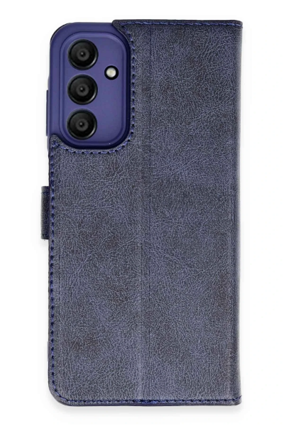 Newface Samsung Galaxy A35 5G Kılıf Trend S Plus Kapaklı Kılıf - Lacivert resmi