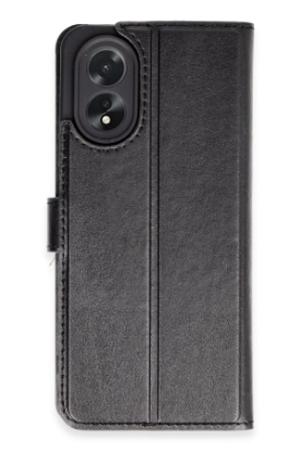 Newface Oppo A38 Kılıf Trend S Plus Kapaklı Kılıf - Siyah resmi