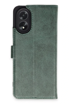 Newface Oppo A38 Kılıf Trend S Plus Kapaklı Kılıf - Yeşil resmi