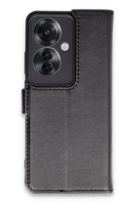 Newface Oppo Reno 11F Kılıf Trend S Plus Kapaklı Kılıf - Siyah resmi