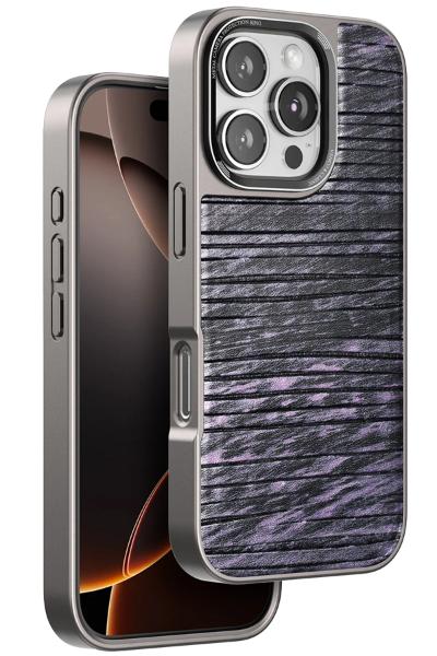 Venco iPhone 16 Pro Max Wave Kapak - Derin Mor resmi