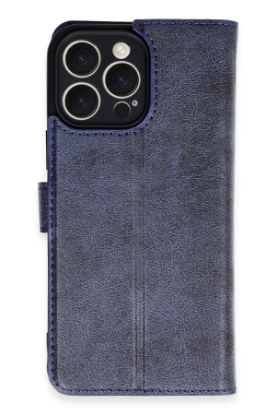 Newface iPhone 16 Pro Max Kılıf Trend S Plus Kapaklı Kılıf - Lacivert resmi