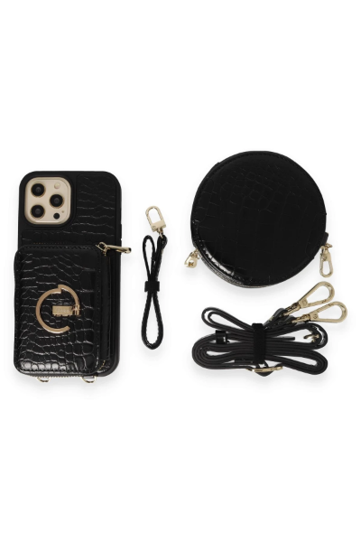 Joko iPhone 13 Pro Kılıf Ermes Kapak - Siyah resmi