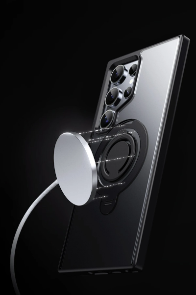 Joko Samsung Galaxy S24 Avatar 360 Dönen Magsafe Kapak - Siyah resmi