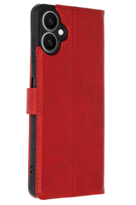 Newface Samsung Galaxy A06 Kılıf Trend S Plus Kapaklı Kılıf - Kırmızı resmi