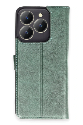 Newface Realme C63 Kılıf Trend S Plus Kapaklı Kılıf - Yeşil resmi