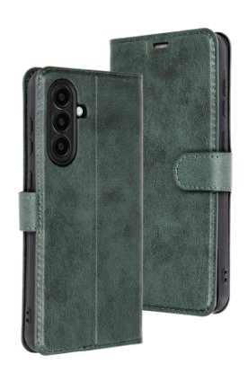 Newface Samsung Galaxy A56 Kılıf Trend S Plus Kapaklı Kılıf - Yeşil resmi