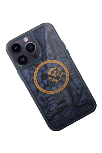 Newface iPhone 14 Pro Kılıf Magic Magneticsafe Silikon - Siyah resmi