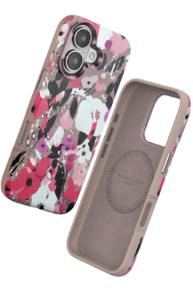 Onegif iPhone 16 Flower Series Magsafe Kapak - Pembe resmi