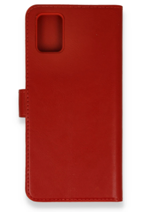 Newface Samsung Galaxy A71 Trend S Plus Kapaklı Kılıf - Kırmızı resmi