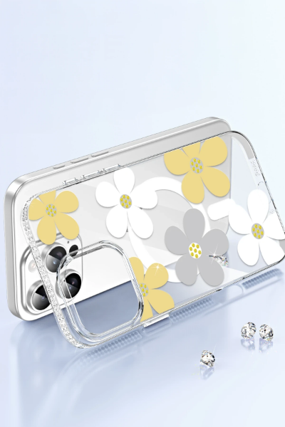 Joko Apple iPhone 16 Pro Max Floral Magsafe Kapak - Turuncu resmi