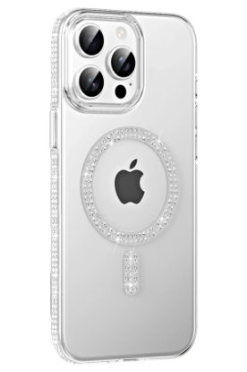 Joko Apple iPhone 15 Pro Move Taşlı Magsafe Kapak - Natural Grey resmi