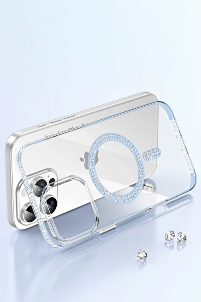 Joko Apple iPhone 14 Pro Max Move Taşlı Magsafe Kapak - Lila resmi
