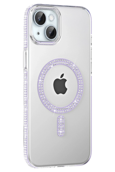 Joko Apple iPhone 15 Move Taşlı Magsafe Kapak - Lila resmi