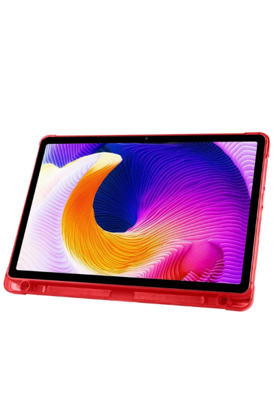 Newface Xiaomi Redmi Pad SE Kılıf Kalemlikli Mars Tablet Kılıfı - Kırmızı resmi
