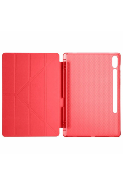 Newface Samsung Galaxy X510 Tab S9 FE 11 Kılıf Kalemlikli Mars Tablet Kılıfı - Kırmızı resmi