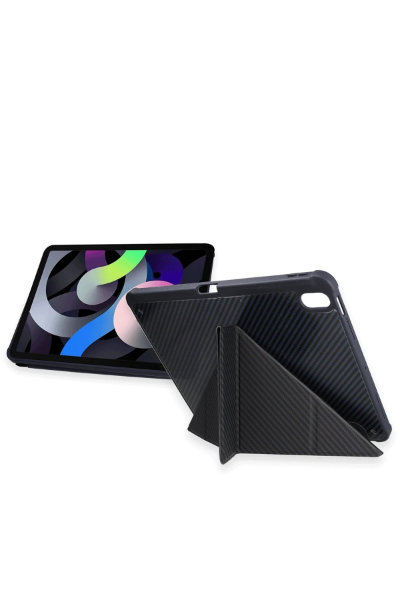 Newface iPad Pro 13 (2024) Kılıf Color Karbon Tablet Kılıfı - Koyu Gri resmi